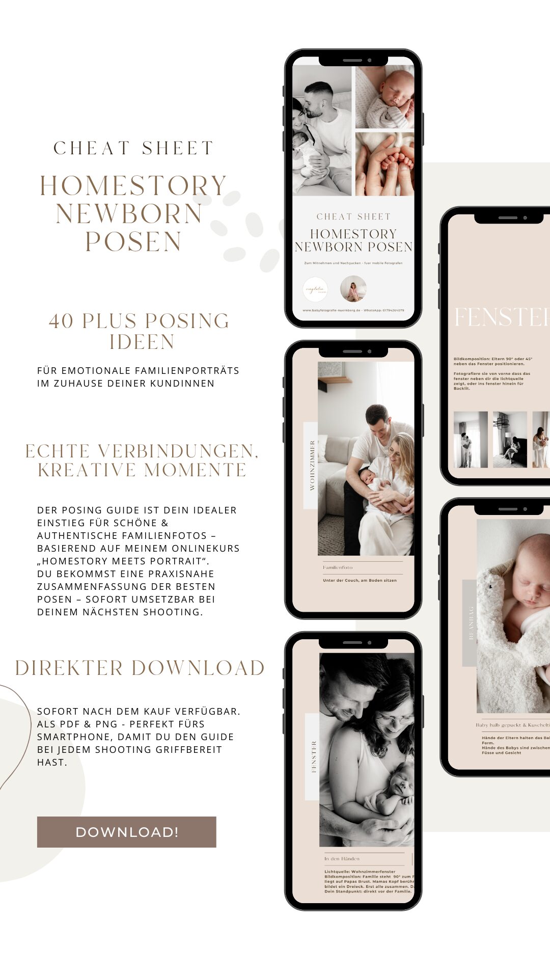 Neutral Phone Mock Up Promotional Instagram Post Deine Geschichte