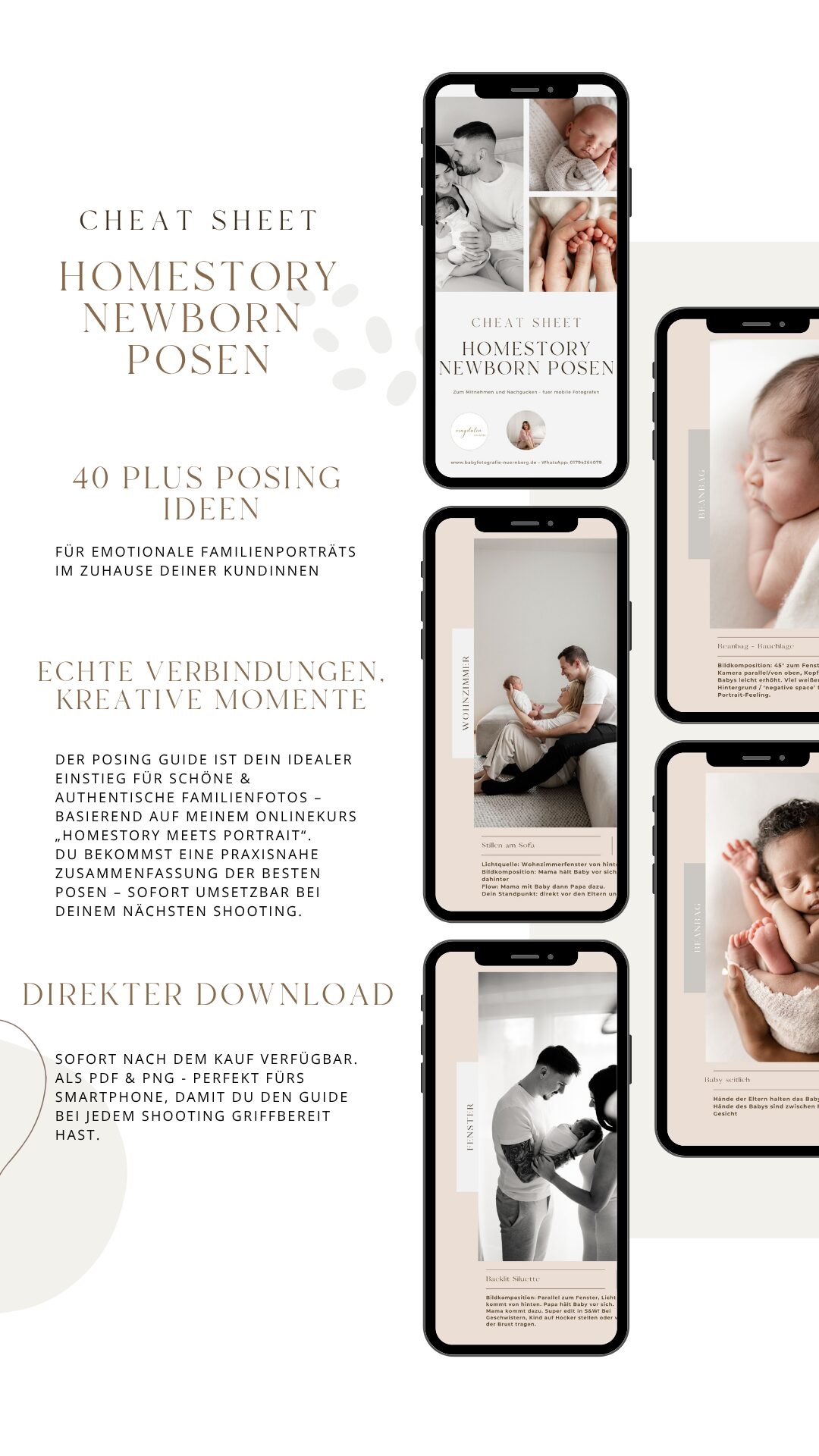 Neutral Phone Mock Up Promotional Instagram Post Deine Geschichte